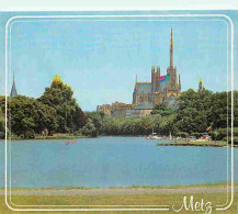 57 - Metz - Le Plan D'eau - La Cathédrale Saint Etienne - Carte Neuve - CPM - Voir Scans Recto-Verso - Metz