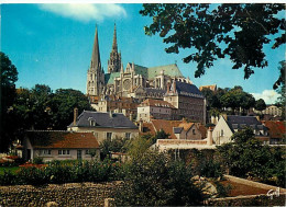 28 - Chartres - Cathédrale Notre Dame - Vue Générale - CPM - Voir Scans Recto-Verso - Chartres