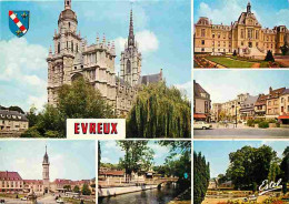 27 - Evreux - Multivues - Automobiles - Blasons - CPM - Voir Scans Recto-Verso - Evreux