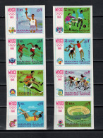 Ajman - Manama 1968 Olympic Games Mexico, Athletics, Football Soccer, Handball, Cycling Etc. Set Of 8 Imperf. MNH - Zomer 1968: Mexico-City
