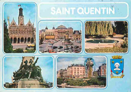 02 - Saint Quentin - Multivues - Automobiles - Blasons - CPM - Voir Scans Recto-Verso  - Saint Quentin