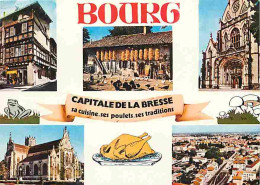 01 - Bourg En Bresse - Multivues - Flamme Postale - CPM - Voir Scans Recto-Verso  - Sonstige & Ohne Zuordnung