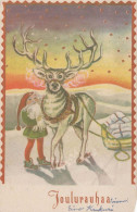 SANTA CLAUS Happy New Year Christmas Vintage Postcard CPSMPF #PKG324.A - Santa Claus