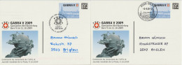 Schweiz Suisse 2009: GABRA V BERN Centenaire Du Monument De L'UPU Et Journée Mondiale De La Poste ⊙ 3.9. & 9.10.2009 - Postwaardestukken