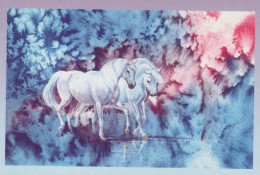 HORSE Animals Vintage Postcard CPA #PKE876.A - Caballos