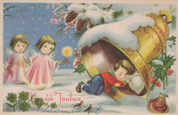 ANGELO Natale Vintage Cartolina CPA #PKE133.A - Angels