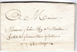 1818  Lettre Envoyée De MANE  à AIX - Andere & Zonder Classificatie