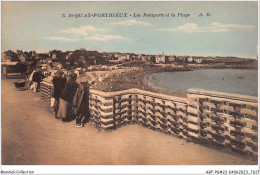 ABFP6-22-0514 - SAINT-QUAY-PORTRIEUX - Les Remparts Et La Plage  - Saint-Quay-Portrieux