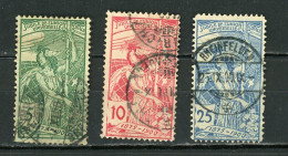 SUISSE - ANNI. DE L'UPU -  N° Yt 86+87+88 Obli. - Used Stamps