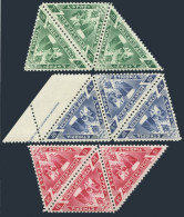 Ethiopia 375-377 Strips/3,MNH.Mi 414-416. Haile Selassie-Waizero Menen-Gold,1961 - Etiopía
