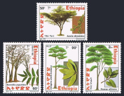 Ethiopia 1599-1602, MNH. Trees 2002. Acacia Abyssinica, Boswellia Papyrifera, - Etiopía