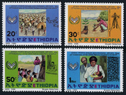 Ethiopia 1423-1426, MNH. Michel 1543-1546. UN Volunteers, 25th Ann. 1996. - Etiopía