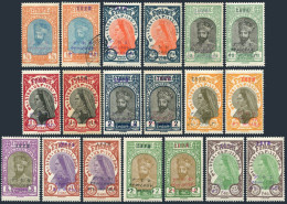 Ethiopia 165-174,19 Overprinted,MNH. Post Office-Addis Ababa,1928.Prince Tafari. - Ethiopië