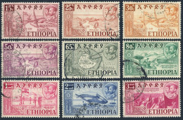 Ethiopia 327-335, Used. Michel 318-326. Federation With Eritrea. 1952. - Ethiopie