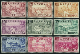 Ethiopia 327-335,lightly Hinged. Federation With Eritrea.1952. Views:Road To Sea - Ethiopie