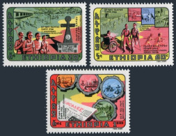 Ethiopia 1016-1018, MNH. Michel 1102-1104. Revolution-7, 1981. Heroes Center, - Etiopía