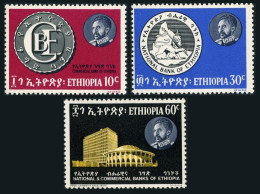 Ethiopia 452-454, MNH. Michel 521-523. National-Commercial Bank.Map, 1966 - Ethiopie