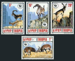 Ethiopia 1303-1306, MNH. Michel 1385-1388. WWF 1990: Walia Ibex. - Ethiopië