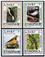 Ethiopia 1583-1586,MNH. Birds 2001. Swallow, Plover, Long-claw, Turaco. - Ethiopië