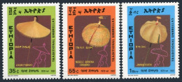 Ethiopia 1170-1172, MNH. Michel 1256-1258. Umbrellas 1987. - Äthiopien
