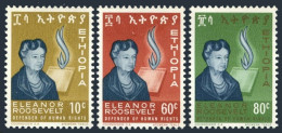 Ethiopia 425-427, MNH. Michel 483-485. Eleanor Roosevelt, 1964. - Etiopía