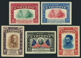 Ethiopia 278-C22,MNH.Michel 230-234. Emperor Haile Selassie,Franklin D.Roosevelt - Etiopía
