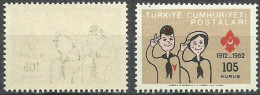 Turkey; 1962 50th Anniv. Of Turkish Scout Movement 105 K. "Abklatsch Print" - Nuovi