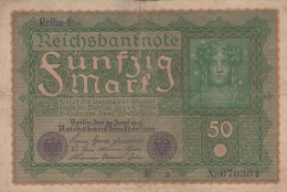 50 MARK 1919 Stadt BERLIN DEUTSCHLAND Papiergeld Banknote #PL258 - [11] Local Banknote Issues