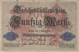 50 MARK 1914 Stadt BERLIN DEUTSCHLAND Papiergeld Banknote #PL212 - [11] Local Banknote Issues