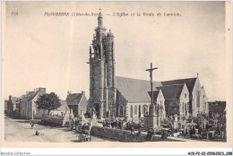 ACKP2-22-0145 - PLOUBEZRE - L'église Et La Route De Lannion - Lannion