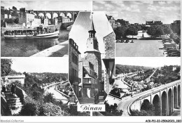 ACKP11-22-0903 - DINAN - Vedette à L'arrivée - Place Du Champ Clos - Tour De L'horloge - La Rance - Le Viaduc  - Dinan