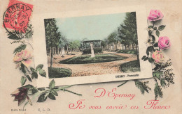 CPA D'Epernay-Je Vous Envoie Ces Fleurs-Timbre      L2926 - Epernay