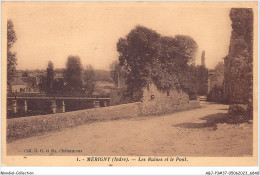 ABJP3-36-0235 - MERIGNY - Les Ruines Et Le Pont - Autres & Non Classés