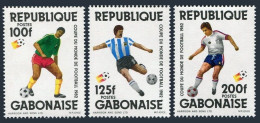 Gabon 511-513, MNH. Michel 825-827. World Soccer Cup Spain-1982. - Gabon