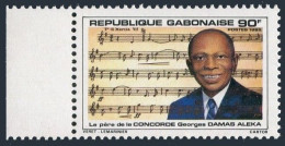 Gabon 585,MNH.Michel 934. Georges Damas Aleka,composer,1985. - Gabun (1960-...)