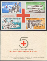 Gabon C89a Sheet/booklet, MNH. Mi 351-354 Bl.13. Red Cross Help For Biafra,1969. - Gabon (1960-...)