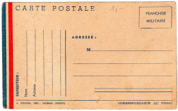 C P Franchise Militaire Carte Vierge - Briefe U. Dokumente