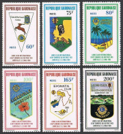 Gabon 459-464,MNH.Michel 769-774. Lions International,23rd Congress,1981.Banners - Gabon (1960-...)