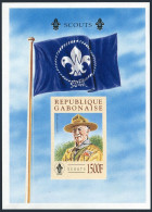 Gabon 825 Imperf,MNH. Boy Scouts 1996.Lord Baden-Powell. - Gabun (1960-...)