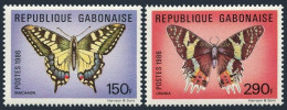 Gabon 605-606, MNH. Michel 969-970. Butterflies 1986. - Gabun (1960-...)