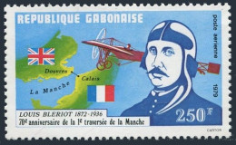 Gabon C223, MNH. Michel 708. Bleriot Flight Over English-Chanel, 70th Ann. 1979. - Gabun (1960-...)