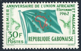 Gabon 165, MNH. Michel 179. African-Malagasy Union, 1962. Flag. - Gabon