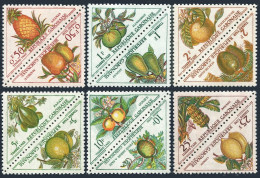 Gabon J34-J45a Pairs,MNH.Michel P34-P45. Fruits.Due Stamps 1962. - Gabon (1960-...)