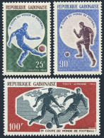 Gabon 195-196, C45, MNH. Michel 247-249. World Soccer Cup England-1966. - Gabun (1960-...)