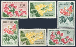 Gabon 154-159, MNH. Mi 160-165. Flowers 1961.Combretum,Tulip Tree,Yellow Cassia. - Gabon (1960-...)