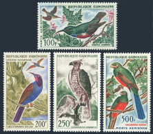 Gabon C14-C17,MNH.Mi 187-189,207. Sunbird,Bee-eater,Hawk-eagle,Trogon.1963-1964. - Gabón (1960-...)