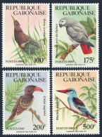 Gabon 657-660,660a,MNH.Mi 1030-1033,Bl.61. OISEAUX-1989.Birds:Bittern,Martin, - Gabun (1960-...)