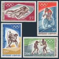 Gabon C70-C73,C73a/folder,MNH.Michel 308-311, Bl.10. Olympics Mexico-1968.Judo, - Gabon (1960-...)