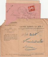 Lettre De St. Fraimbault (Orne) Tombée En Rebuts Avec Son Enveloppe. - 1877-1920: Periodo Semi Moderno