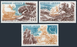 Gabon C178-C180,C181-C183,MNH.Michel 589-591,594-596. USA-200,4 JUILLET 1976. - Gabun (1960-...)
